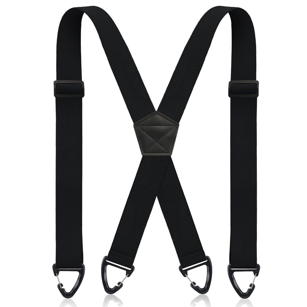 X Back Hidden Suspender Heavy Duty Work Suspenders 1.5 Inches Hook